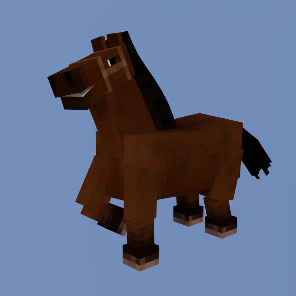 Horse Minecraft Rig preview image 1